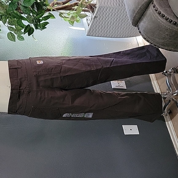 Carhartt FR Dark Brown NWT Loose Fit Midweight Canvas Pants Size 40 X 26 - Picture 7 of 13